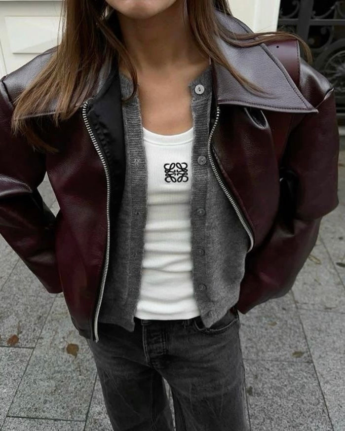 Burgundy Jacket