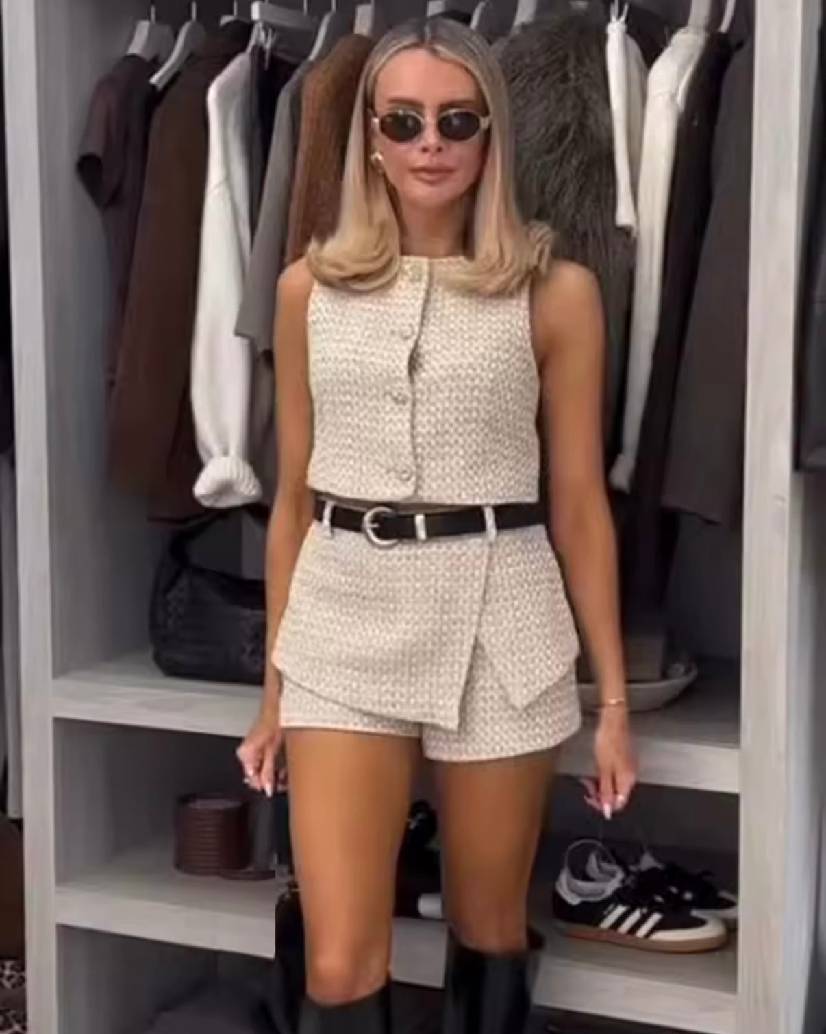 Linen Shorts + Belt