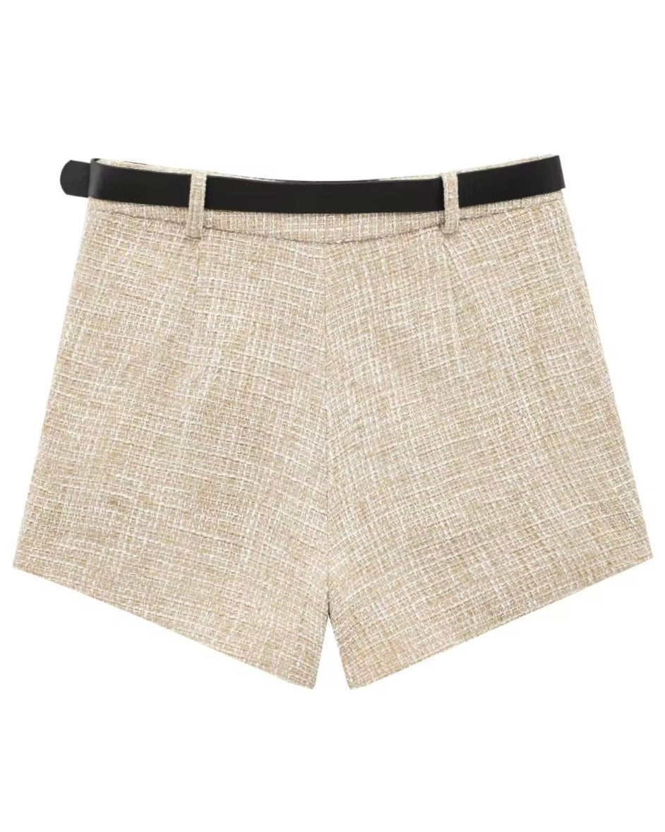 Linen Shorts + Belt