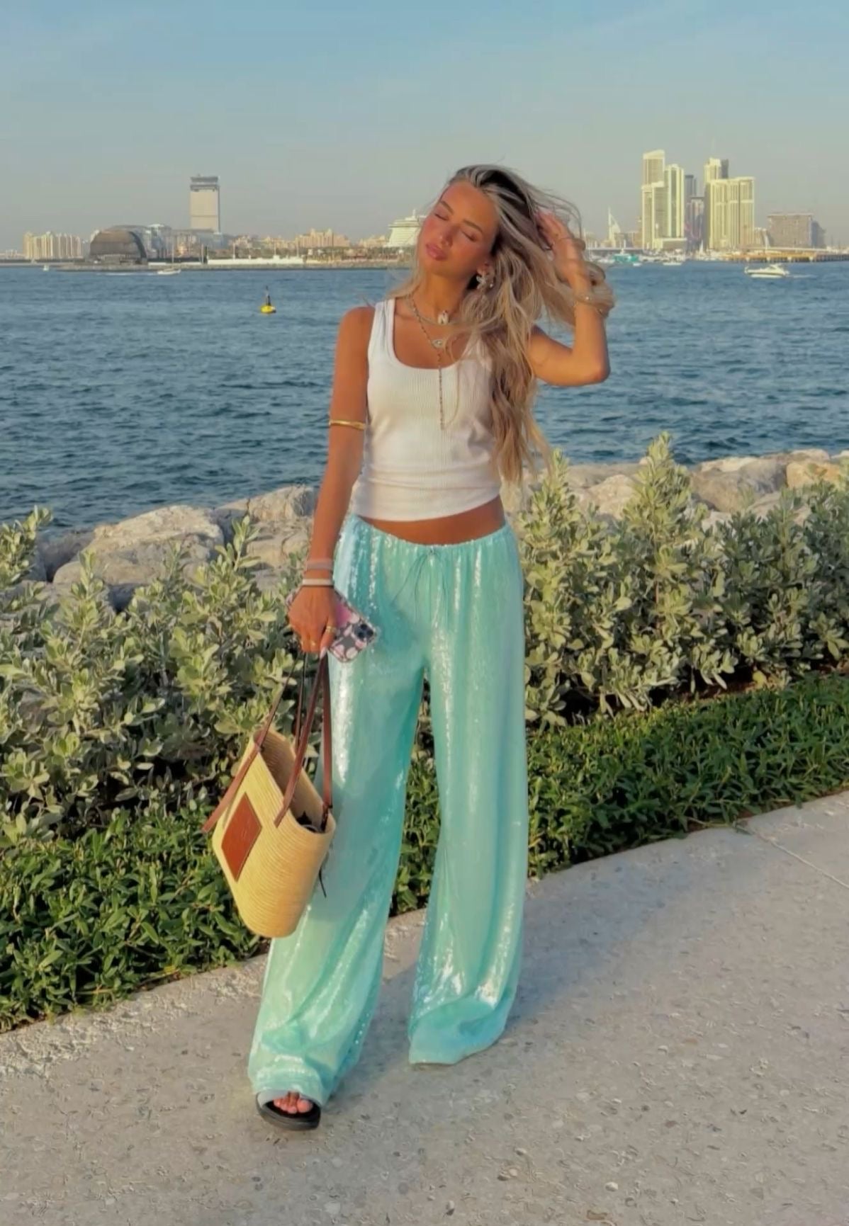 ‘Aqua’ pants