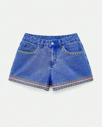Embroidered Shorts