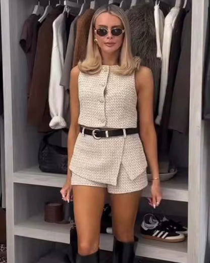 Linen Shorts + Belt