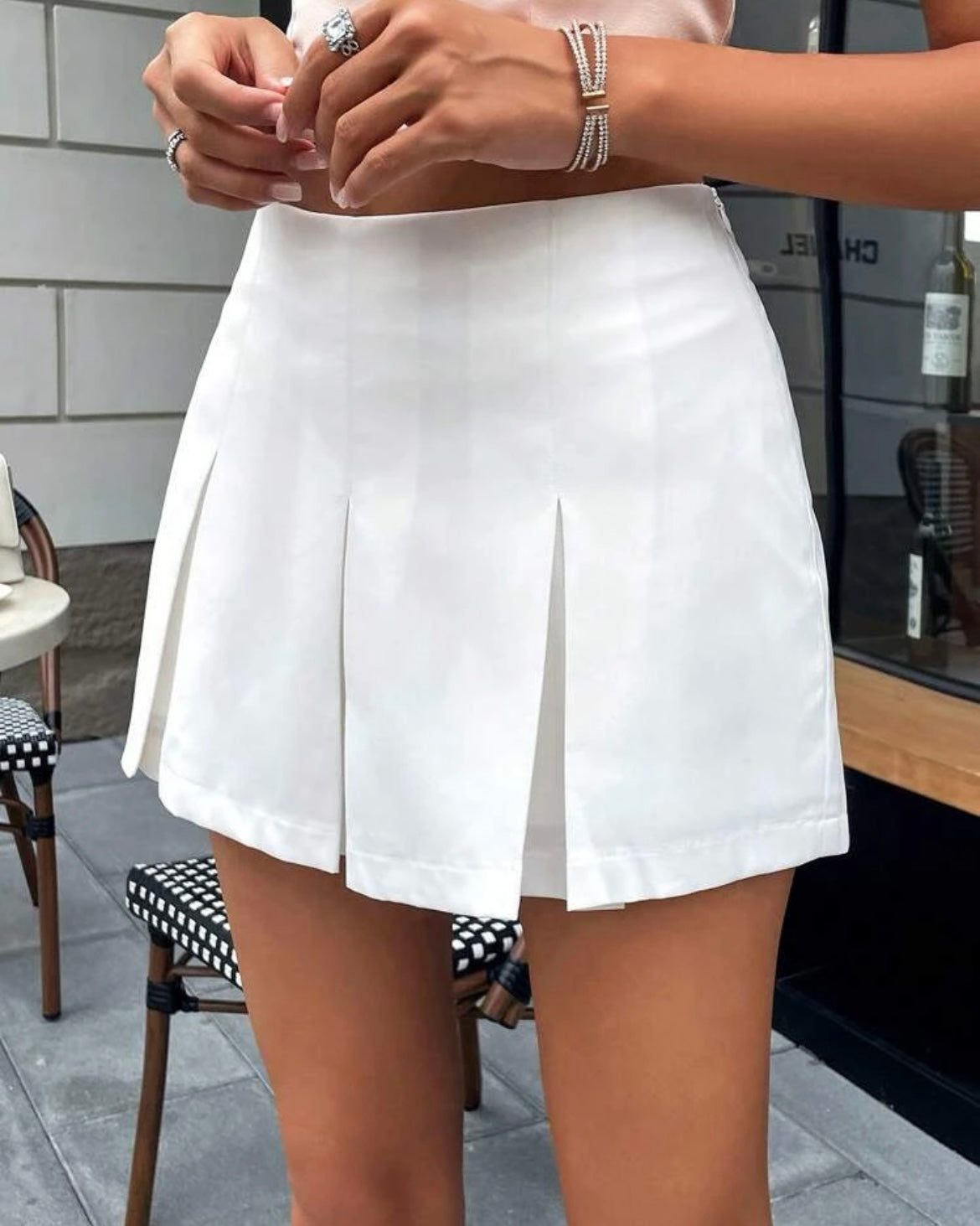 Pleated Skort