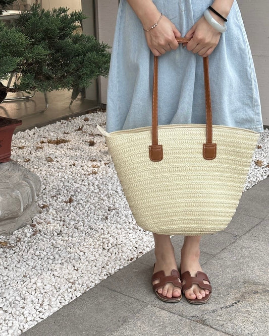 Straw Beach Bag