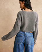 Grey Ribon cardigan