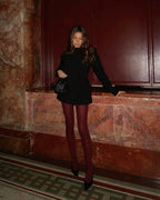 Burgundy tights