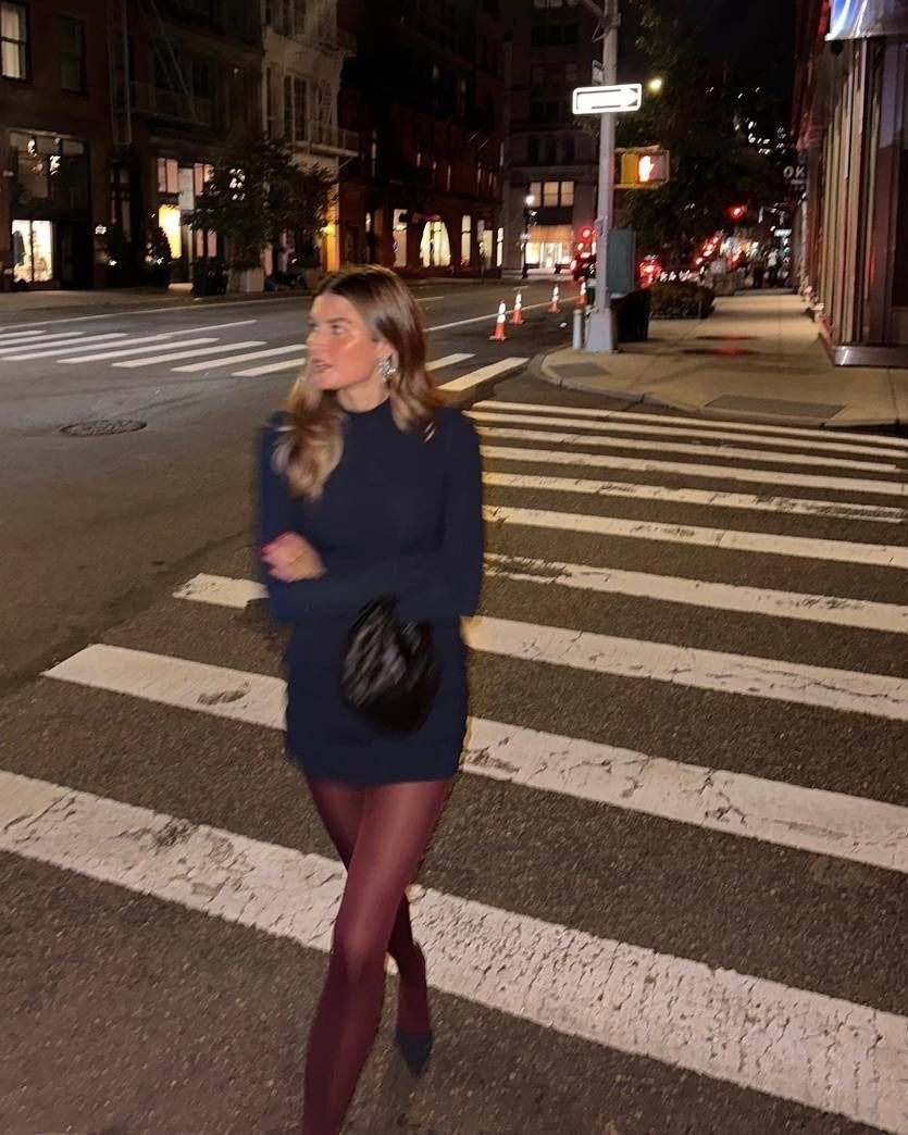 Burgundy tights